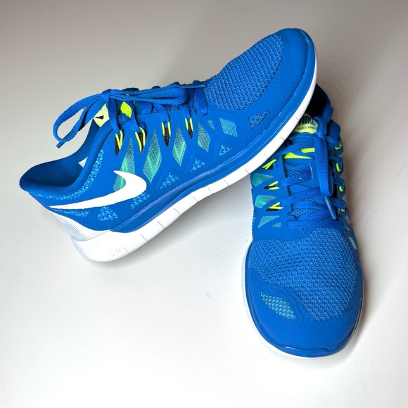 Nike Free 5.0 Men’s Running Shoes Blue Green Sneakers 642198-401 Size- 7 - Picture 3 of 9